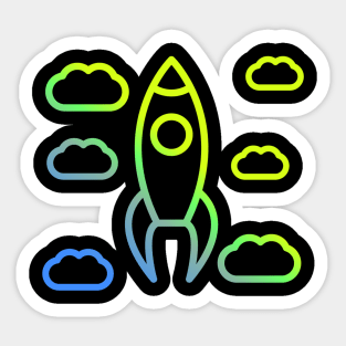 Rocket Could Air Sticker